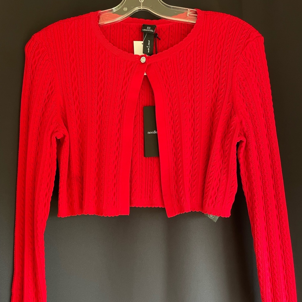 Riverdale - needle and thread red top UK 12 - Brand New $300€ Msrp